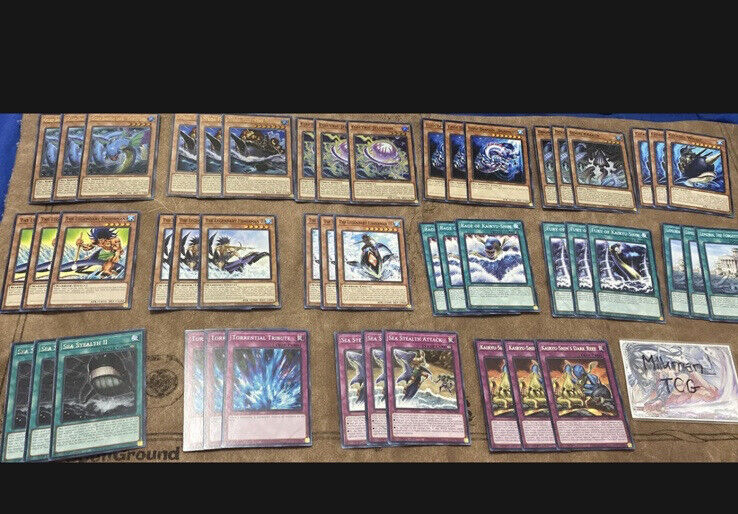 Yugioh Mako Tsunami Umi Complete Deck Core 48 Cards Led9-en Duels From The Deep