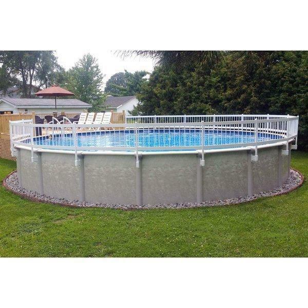 Vinyl Works Of Canada Resin Economy 24in Resin Above Ground Pool Fence Kits