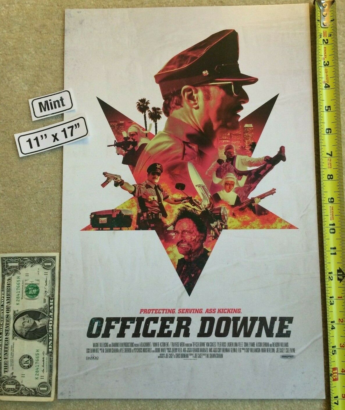 Officer Down 11" X 17" Poster 2016 Nycc Kim Coates Magnet B