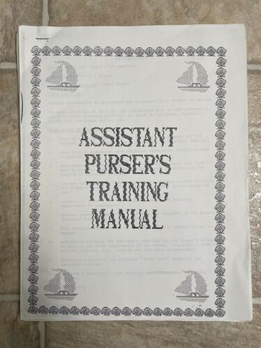Ncl Ss Norway Assistant Purser Cruise Ship Training Manual 67 Pages Mid 90s