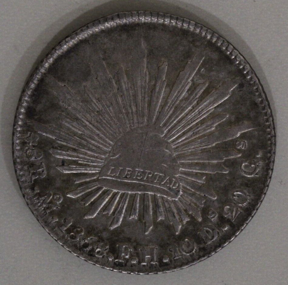 Mexico 1858-m Cap And Ray 8 Reales - Mexico Mint Silver Coin