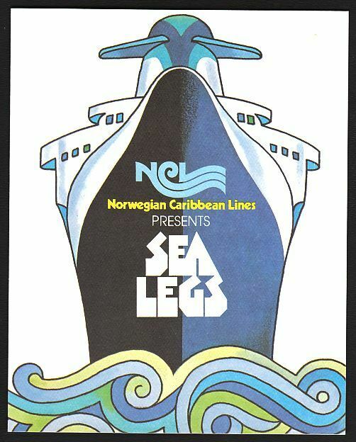 Norwegian Caribbean Lines - Early-1980s "sea Legs" Theatre Program - S.s. Norway