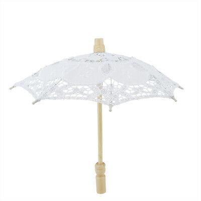 Bridal Umbrella Lace Cotton Embroidery Parasol Umbrella Wedding Supply