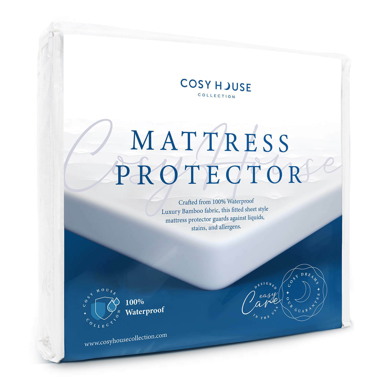 Mattress Protector Waterproof Luxury Bamboo Hypoallergenic Fitted Bed Cover Pad