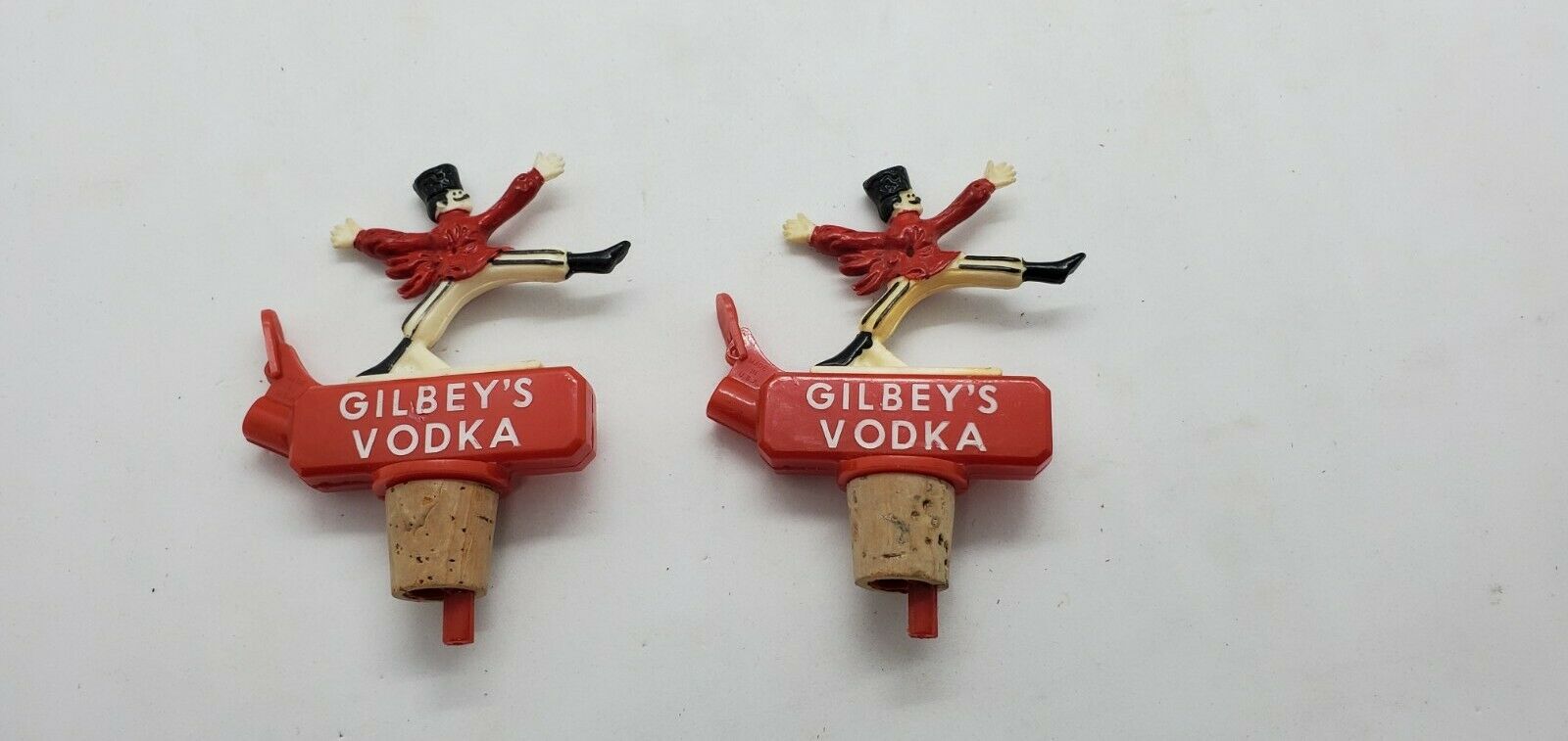 Gilbey's Vodka Sprout Pourer Set Dancing Russian Soldier Vintage Rare