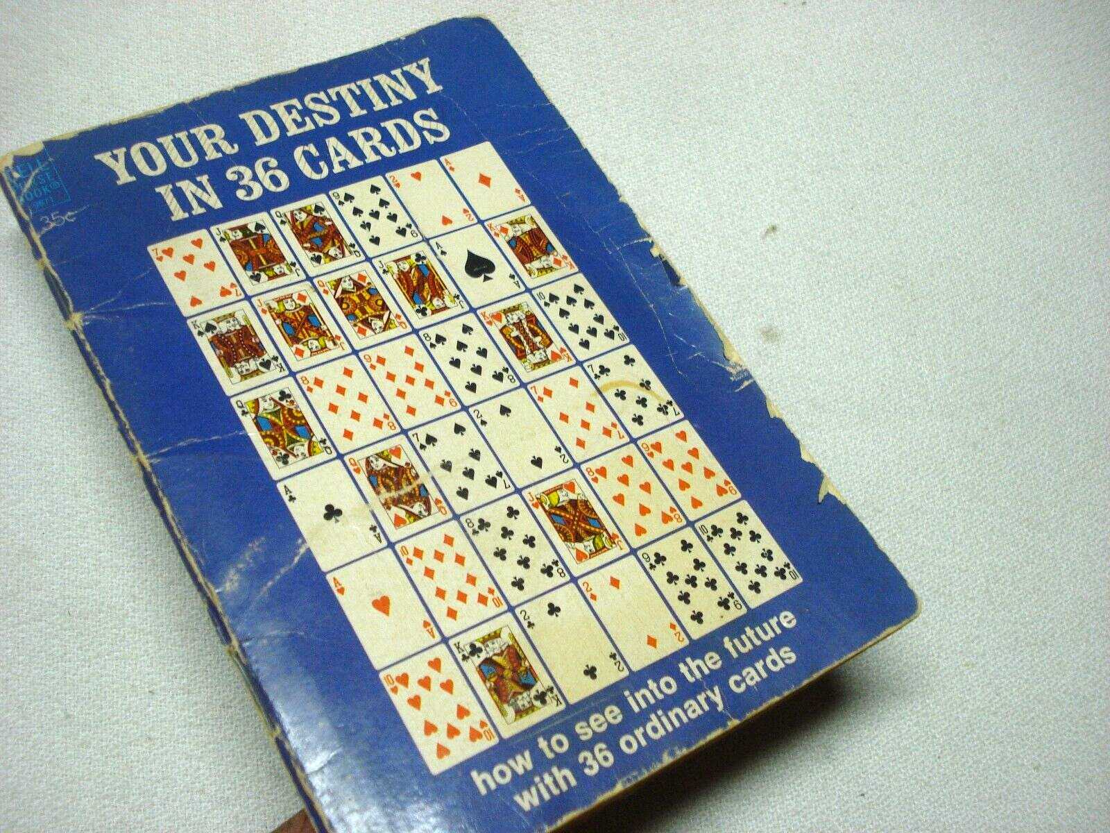 Vtg 1969 Dell Press Your Destiny In 36 Cards How To See Your Future Tarot Book