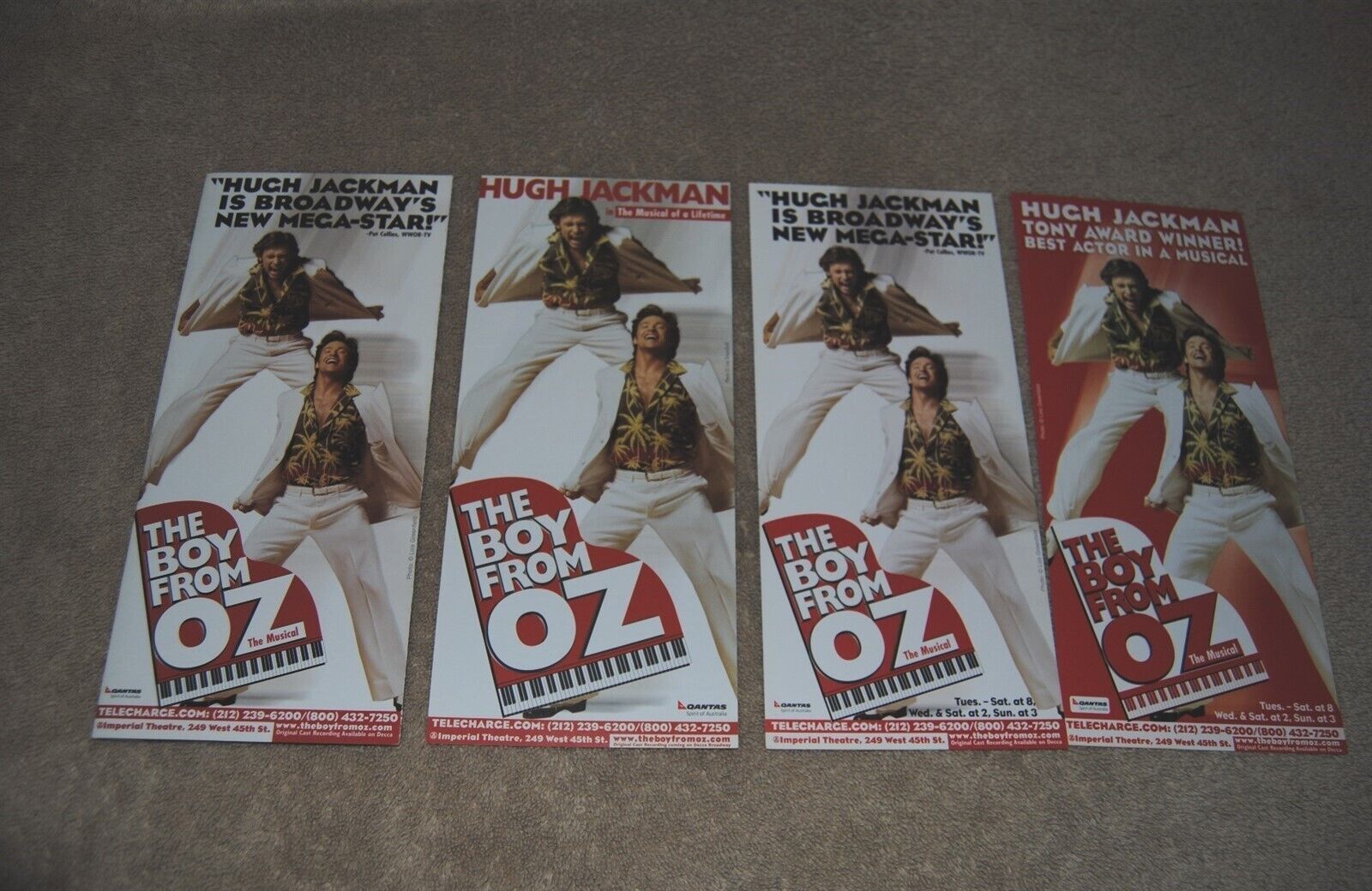 The Boy From Oz The Musical Brochures Lot Hugh Jackman Imperial Theatre