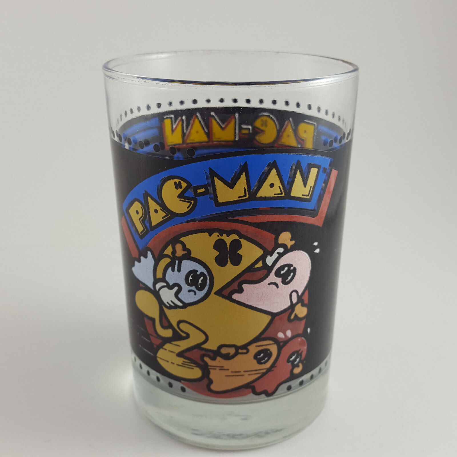 Vintage 1980 Bally Midway Pac-man Pacman Cup Arby's Collector Glass Free Ship