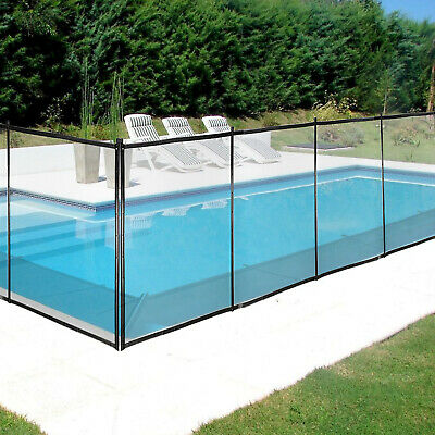 Pool Fences4'x12'in-ground Swimming Pool Safety Fence Section Prevent Accidental