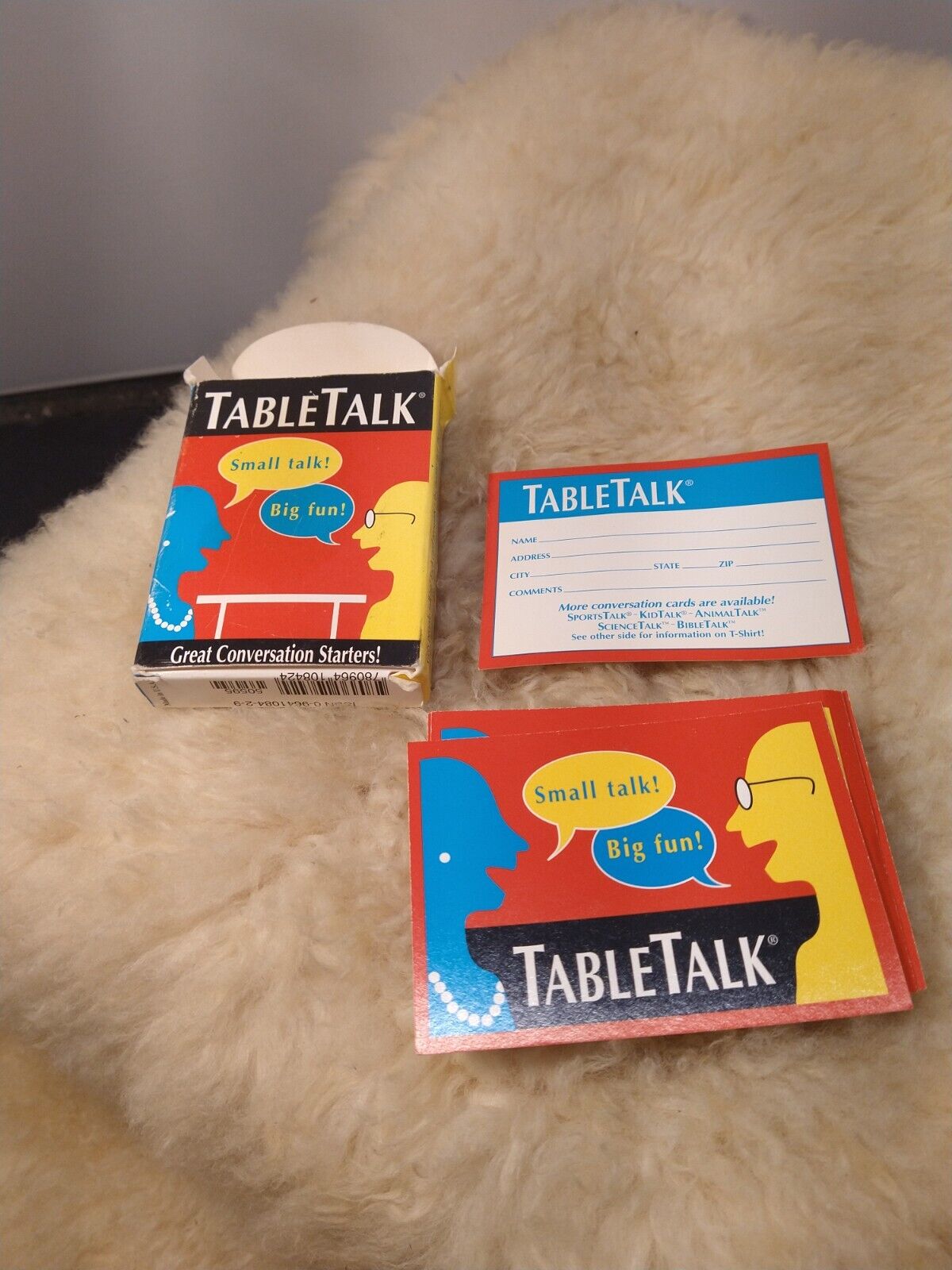 Vintage Table Talk Cards Great Coversation Starters 1994 Small Talk Big Fun!!