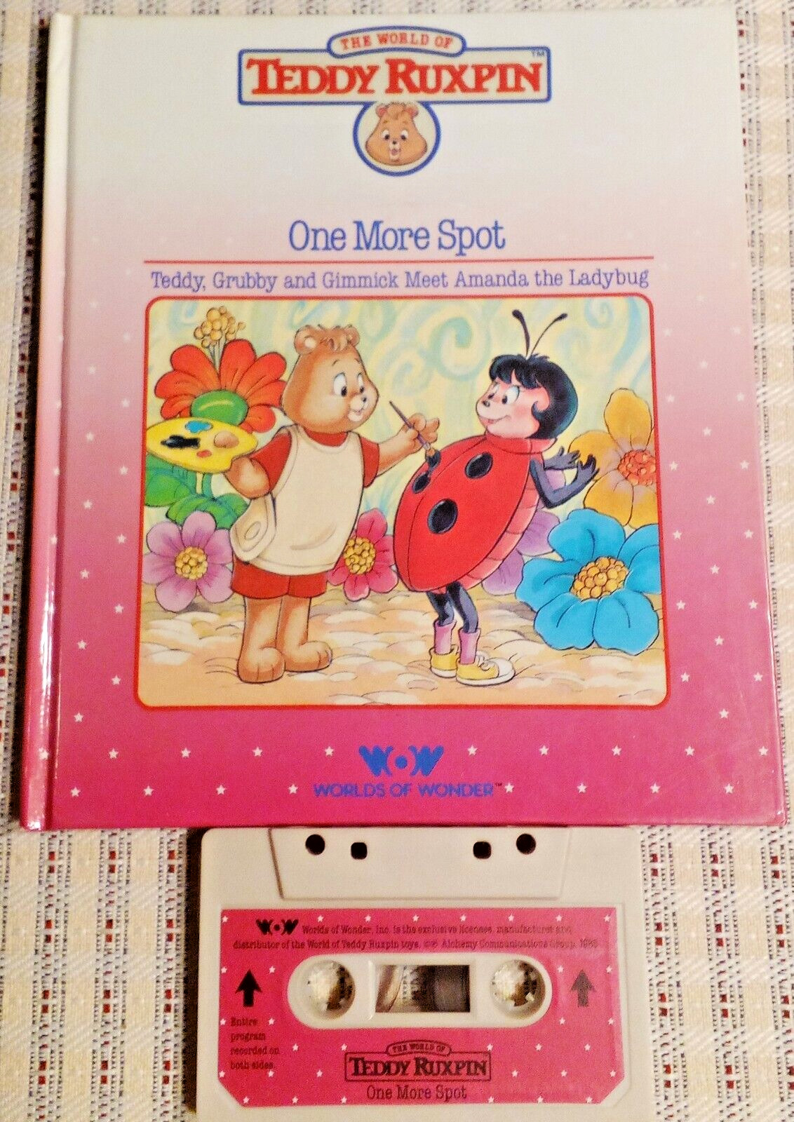 Teddy Ruxpin - One More Spot Book And Cassette Tape - Worlds Of Wonder 1985